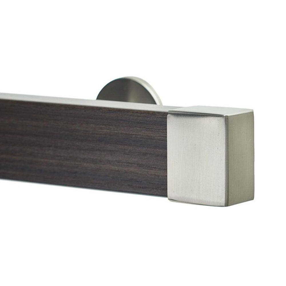 Kontur EVO Pro 72 in. Non-Adjustable 2 in. Single Traverse Curtain Rod Set in Chocolate with Stainless Endcap Finial price history on PriceWatchPro