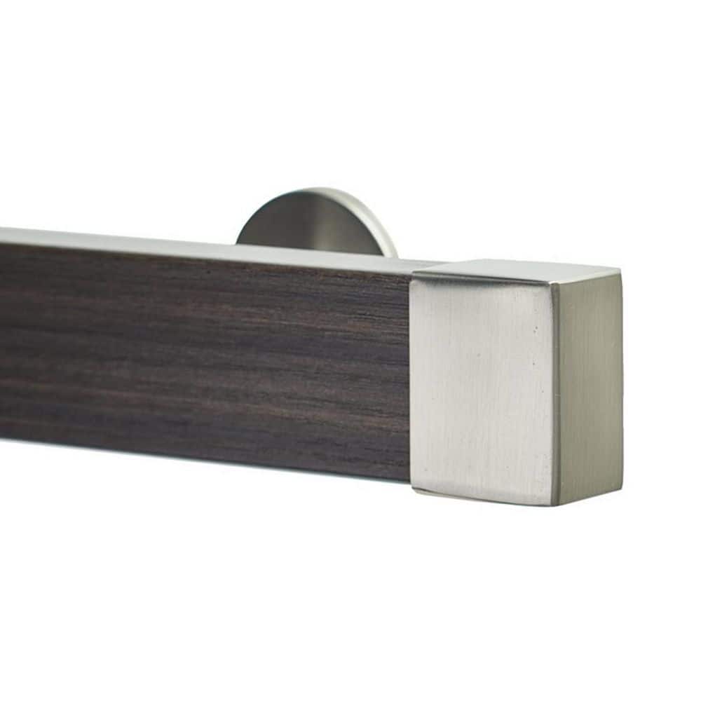 Kontur EVO Pro 96 in. Non-Adjustable 2 in. Single Traverse Curtain Rod Set in Chocolate with Stainless Endcap Finial price history on PriceWatchPro