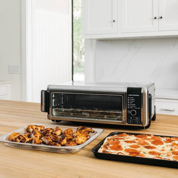 Stainless Steel Foodi Digital Air Fry Oven, Convection Oven, Toaster, Air Fryer, Flip-Away for Storage
