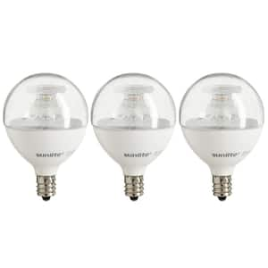 60-Watt Equivalent G16.5 ENERGY STAR and Dimmable LED Light Bulb in Warm White 2700K (3-Pack)