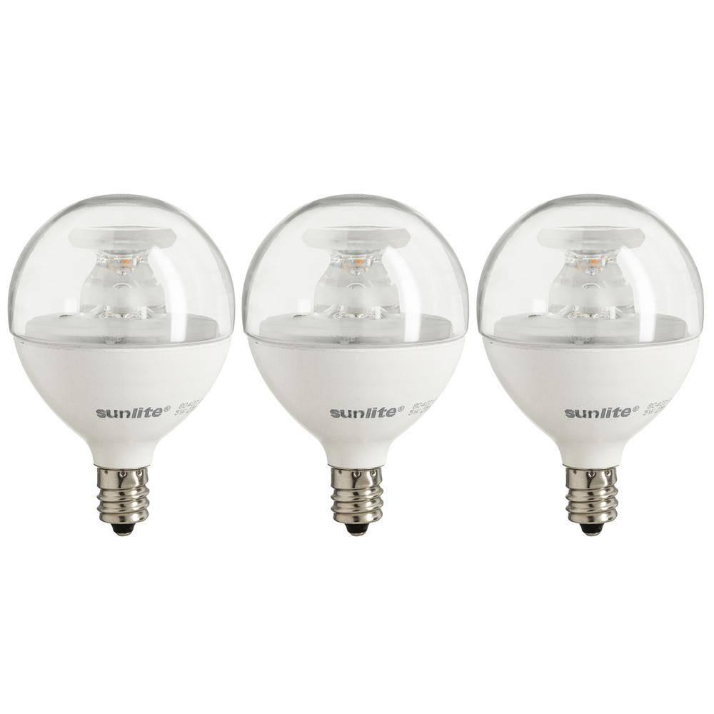 Sunlite 60-Watt Equivalent G16.5 ENERGY STAR and Dimmable LED Light ...