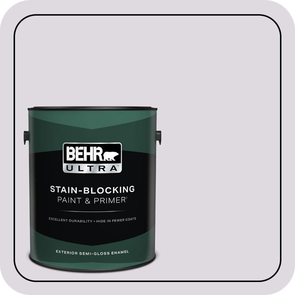1 gal. #PR-W01 Mystical Mist Semi-Gloss Enamel Exterior Paint & Primer price history on PriceWatchPro