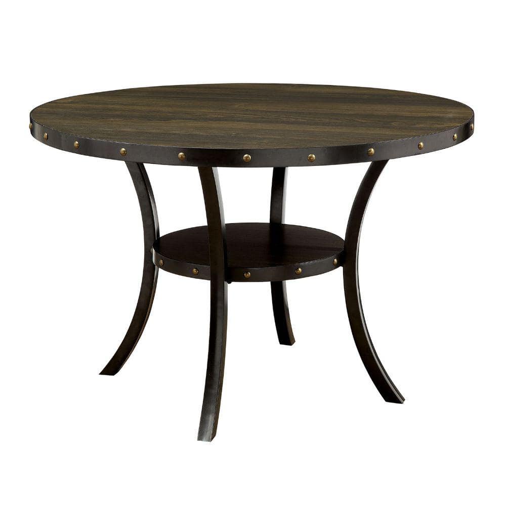 Benjara 48 In. Brown Wood 4 Legs Dining Table (Seat Of 4) BM183278 ...