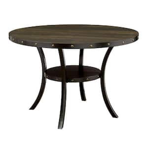 48 in. Brown Wood 4 Legs Dining Table (Seat of 4)