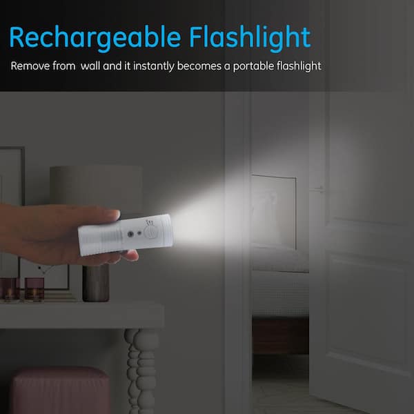 3-in-1 Rechargeable Emergency Flashlight, Plug in Power Failure LED Light  for Home, Plug in Flashlights for Home Power Failure, Hurricane Supplies