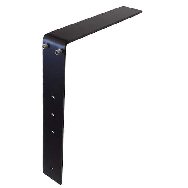 Hampton Bay 10 In Black Steel Low Profile Adjustable Countertop Support Bracket Lpab010 The Home Depot