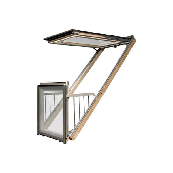 Fakro FGH-V P2 37/101 (RO 37.5 in. x 101 in. ) Manual Venting Deck-Mounted Skylight Balcony Window w/Laminated Low-E Glazing