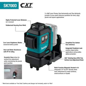 12V max CXT Lithium-Ion Cordless Self-Leveling 360-Degree 3-Plane Green Laser Level (Tool Only)