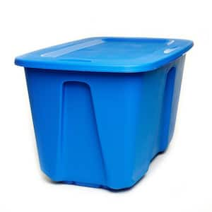 Blue Large Plastic Storage Bin