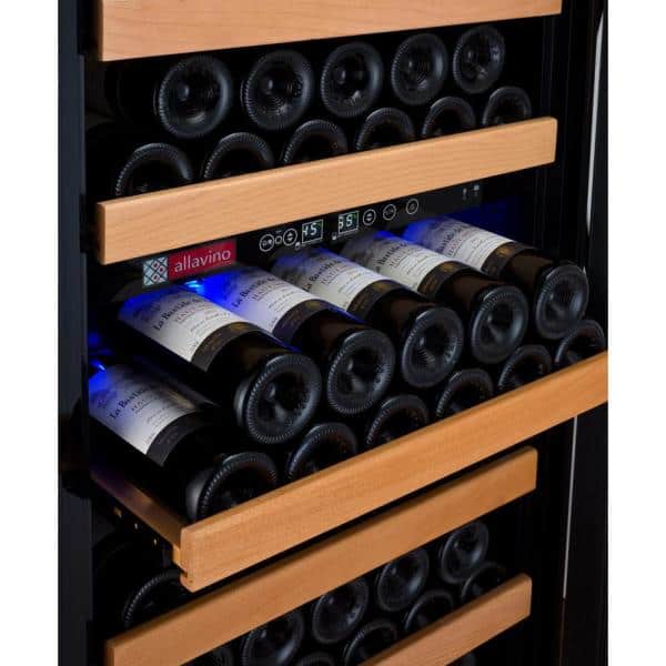24" Stainless Steel Dual Zone Freestanding Wine Refrigerator