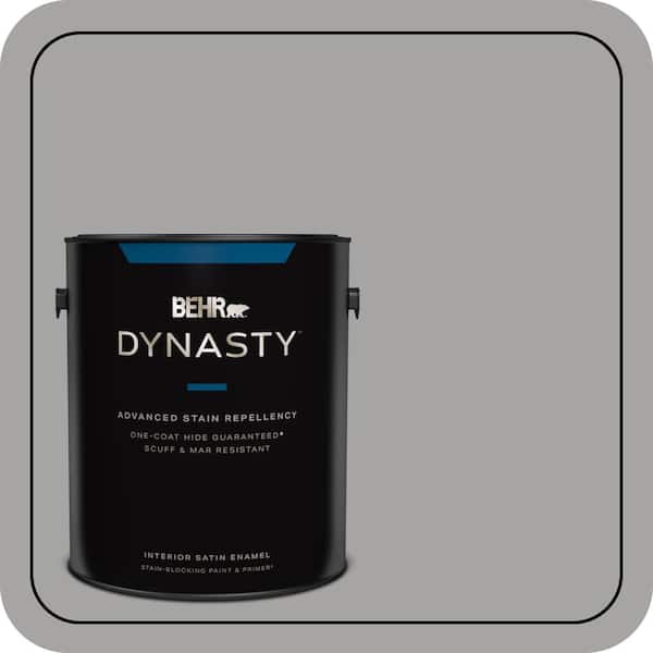 BEHR DYNASTY 1 gal. #PPU26-07 Smokey Wings Satin Enamel Interior Stain-Blocking Paint & Primer