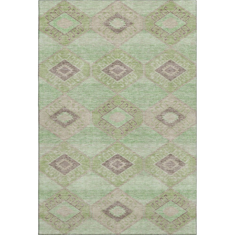 Mayfield Premium Machine Washable Abstract AMF1857 Green 10 ft. x 14 ft. Area Rug price history on PriceWatchPro