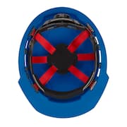 BOLT Blue Type 1 Class C Front Brim Vented Hard Hat with 6-Point Ratcheting Suspension (5-Pack)