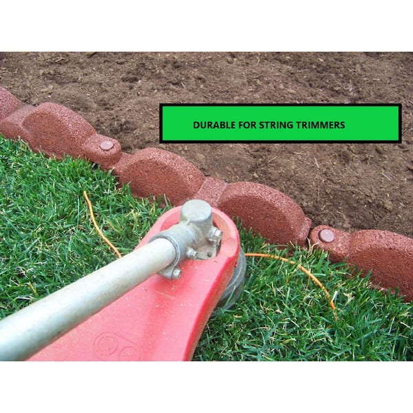 20 ft. 12 in. Pieces Cedar Red Rubber Edging