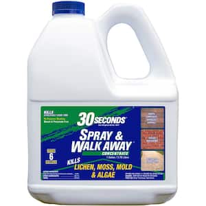 Spray and Walk Away 1 gal. 2,250 sq. ft. Concentrate Outdoor Liquid Cleaner for Lichen, Moss, Mold and Algae