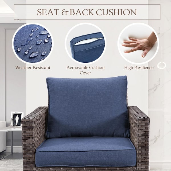 3 Pack 22inch Square Large Floor Pillow, Thick Chair Seat Cushion