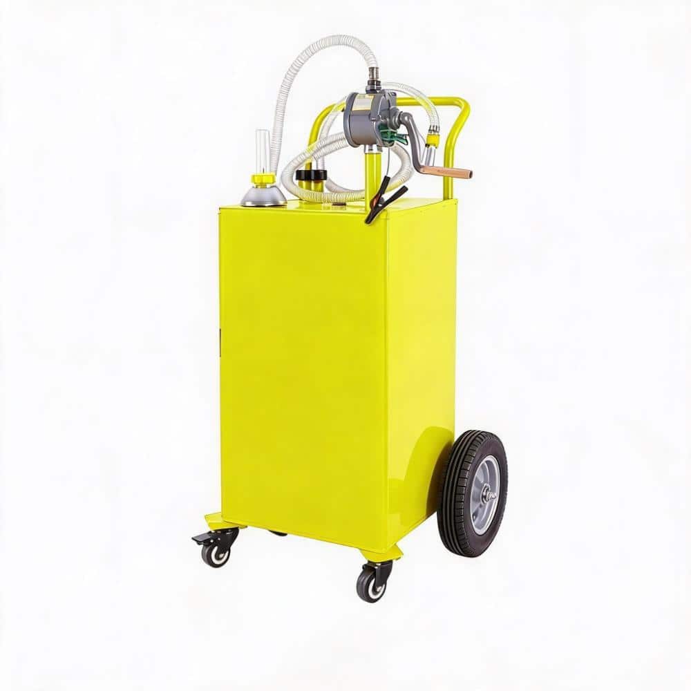30 Gallon Metal Portable Fuel Tank Cart with 4-Wheel, Manual Delivery Pump, 9.8FT Anti-Kink Hose, Nozzle price history on PriceWatchPro