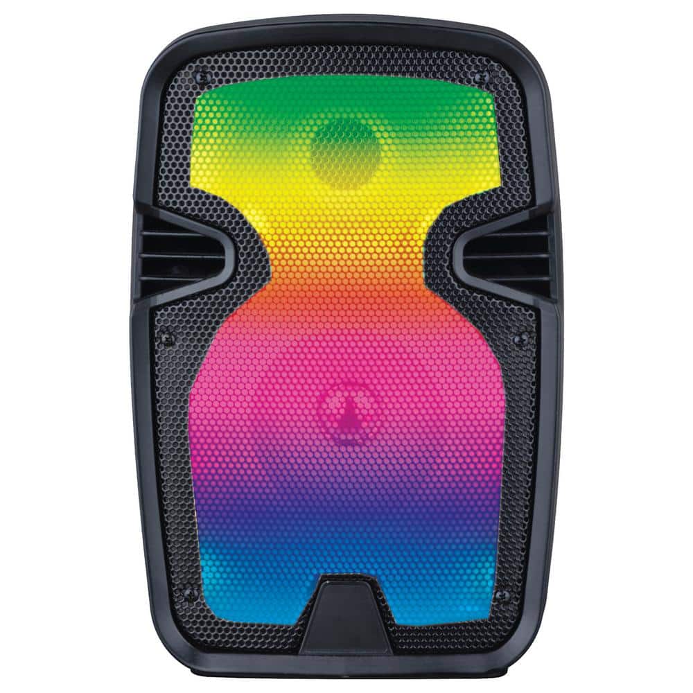 amor Empleador franja SOUNDPRO Sound Pro 8 in. 2,000-Watt Portable Bluetooth Blaze Speaker with  Full-Glow Disco Light and Microphone NDS-8008 - The Home Depot