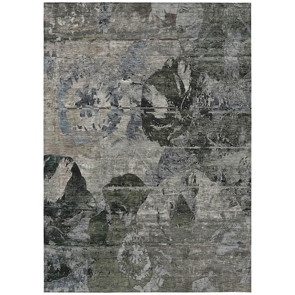 Chantille ACN555 Gray 5 ft. x 7 ft. 6 in. Machine Washable Indoor/Outdoor Geometric Area Rug