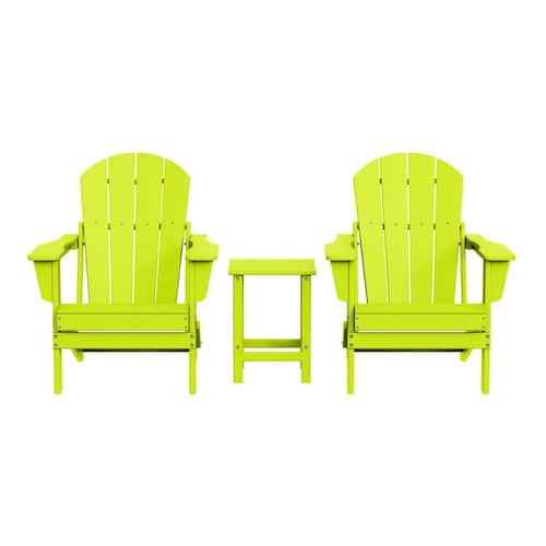 Laguna 3-Piece Fade Resistant Outdoor Patio HDPE Poly Plastic