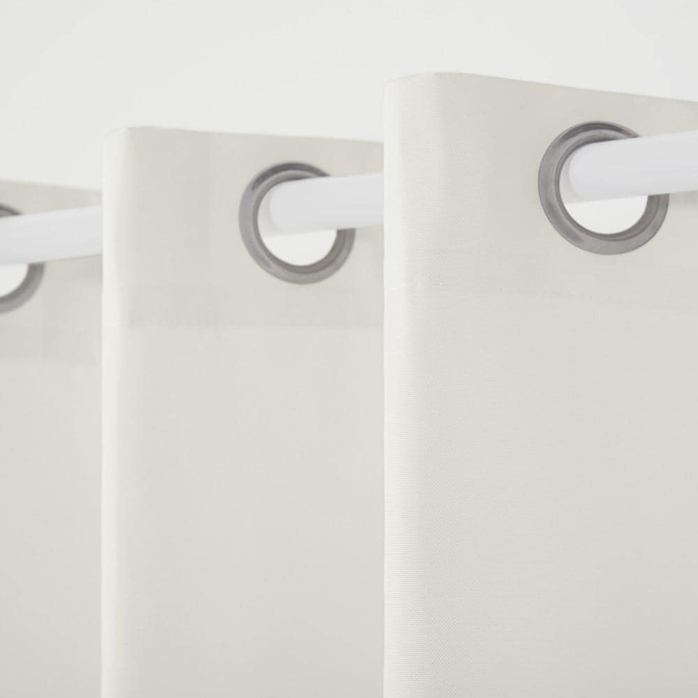 Vanilla Light-Filtering Polyester Grommet Curtain Panels, 54x96