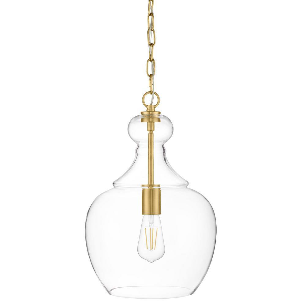 Home Decorators Collection Bakerston 1Light Brushed Brass Hanging — free download