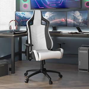 Luk Black PU Leather Racing Gaming Chair With Adjustable Armrests