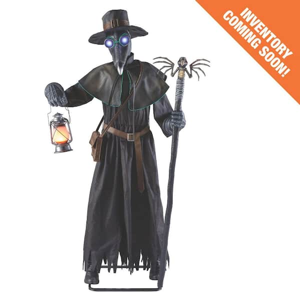 7 ft. Gruesome Grounds Animated LED Plague Doctor
