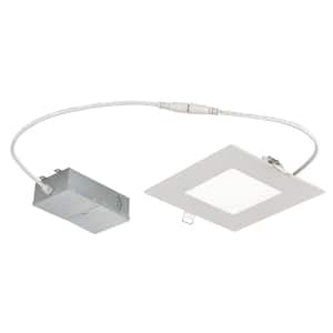 Slim Square 6 in. 5000K Daylight New Construction and Remodel IC Rated Recessed Integrated LED Kit for shallow ceiling