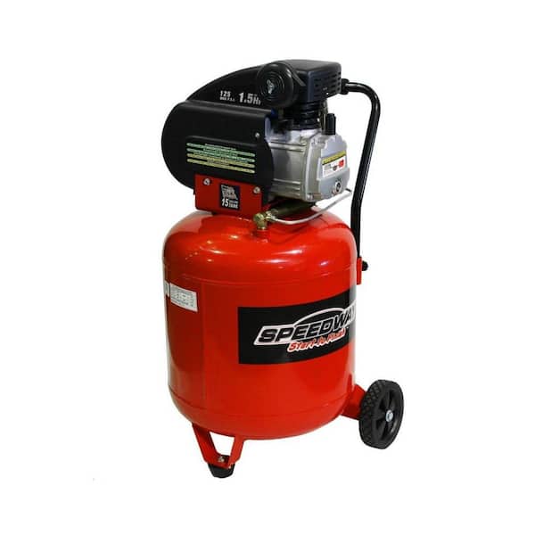SPEEDWAY 15 gal. 1.5 HP Portable Electric Vertical Air Compressor
