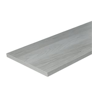 48 in. W x 12 in. D Driftwood Laminate Solid Wall Shelf