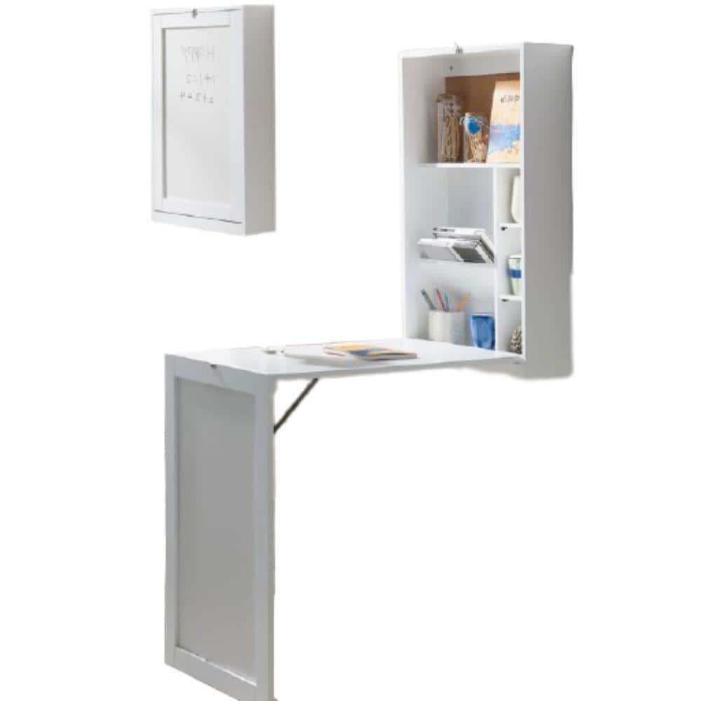 Fold-Out Organizer and Craft Desk - White - SEI Furniture HO9669