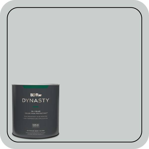 BEHR DYNASTY 1 qt. #720E-2 Light French Gray Semi-Gloss Exterior Stain-Blocking Paint & Primer
