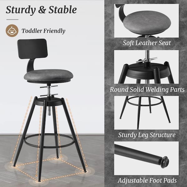 Metal bar discount stool leg caps