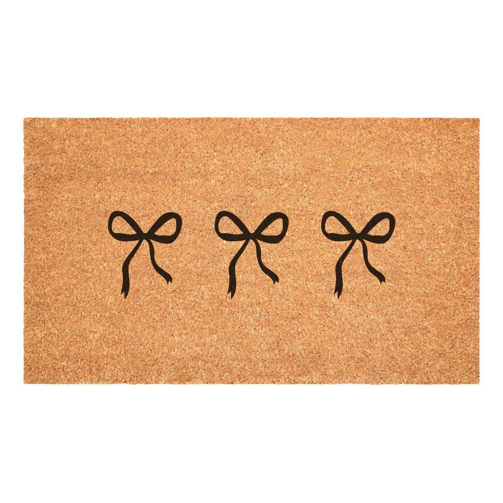 Bow Trio Black 24 in. x 36 in. Indoor/Outdoor Doormat price history on PriceWatchPro