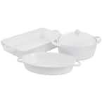 Gracious Dining 4-Piece White Bakeware Set