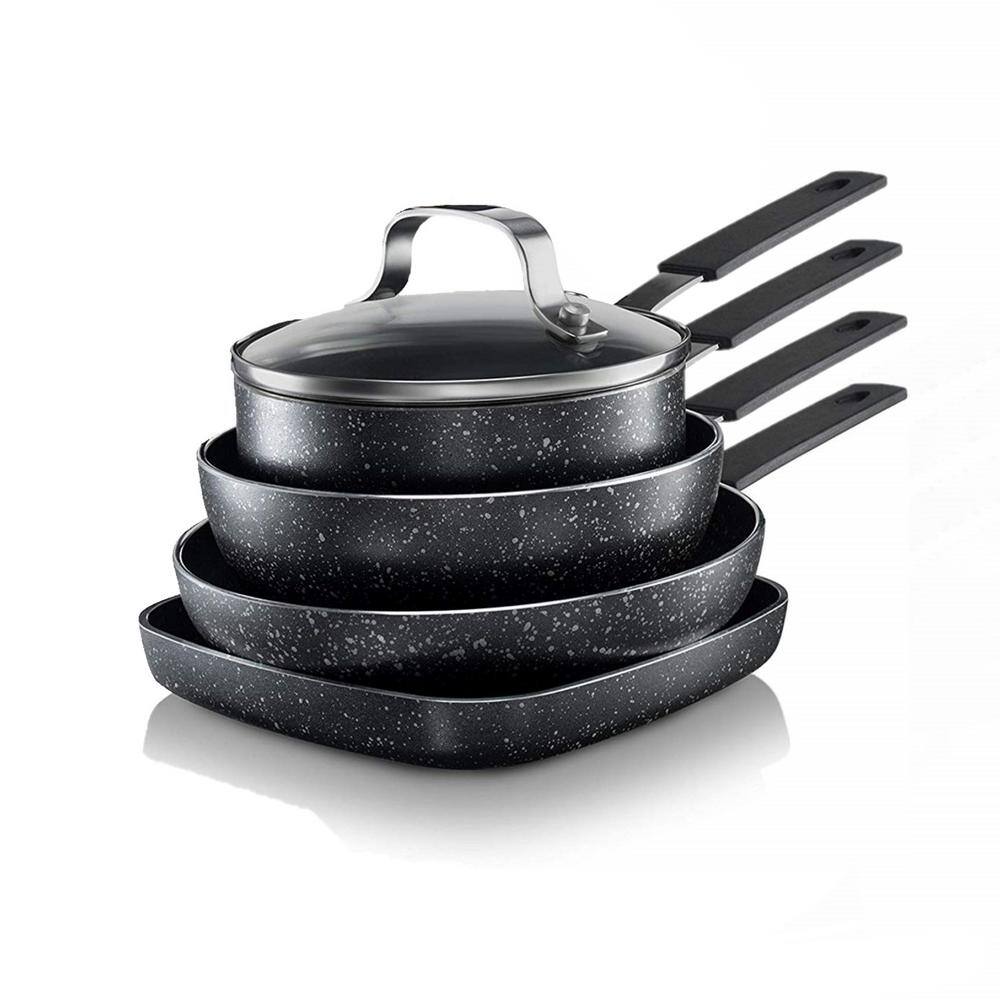 gotham steel mini non stick stackmaster 5 piece cookware set