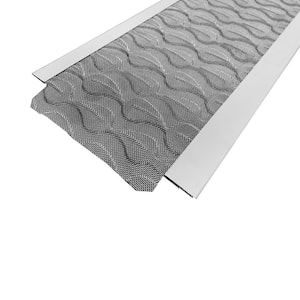 HALF PALLET 1,680FT- 3FT L X 6IN W FLEX FIT ALUMINUM Gutter Guard WITH STAINLESS STEEL MICRO MESH SCREEN (30 FT EA BOX)