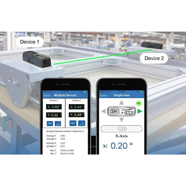 Digi-Pas 6 in. 2-Axis Smart Machinist Digital Level Bluetooth