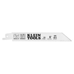 6-Inch Reciprocating Saw Blades, 10/14 TPI, 5-Pack