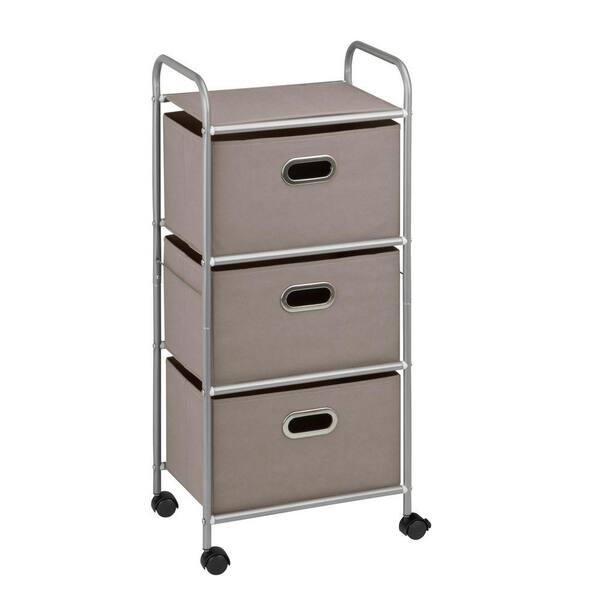Honey Can Do 3 Drawer Rolling Cart In, Honey Can Do 3 Drawer Storage Chest White