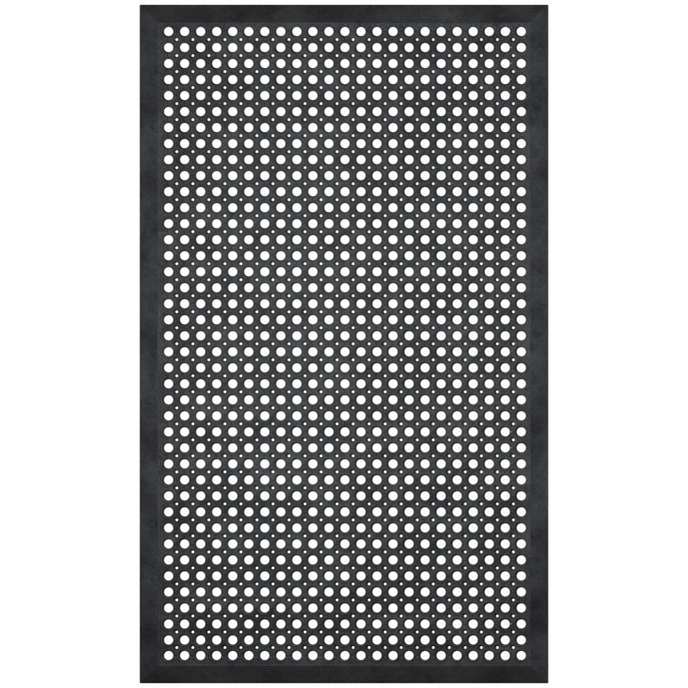 Heavy Duty 35 in.x 60 in. Anti-Fatigue Non-Slip Commercial/Residential Indoor/Outdoor Rubber Mat w/ Drainage Holes,Black price history on PriceWatchPro