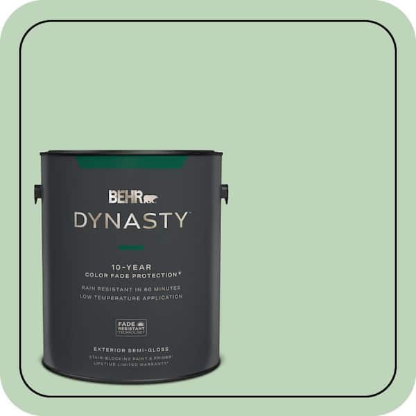 BEHR DYNASTY 1 gal. #M400-3 Bok Choy Semi-Gloss Exterior Stain-Blocking Paint and Primer