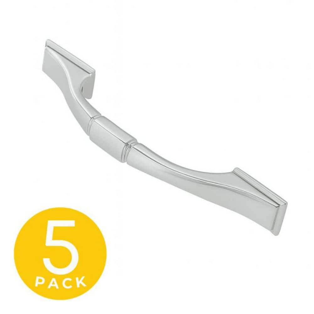3 in. (76 mm) Center-to-Center Modern Zinc Cabinet Pull in Satin Nickel (5-Pack) price history on PriceWatchPro