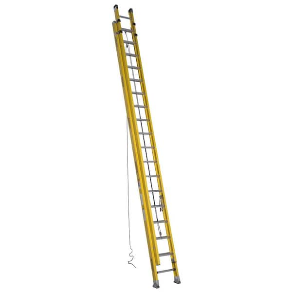 Werner 36 ft. Fiberglass D-Rung Extension Ladder with 300 lb. Load Capacity Type IA Duty Rating