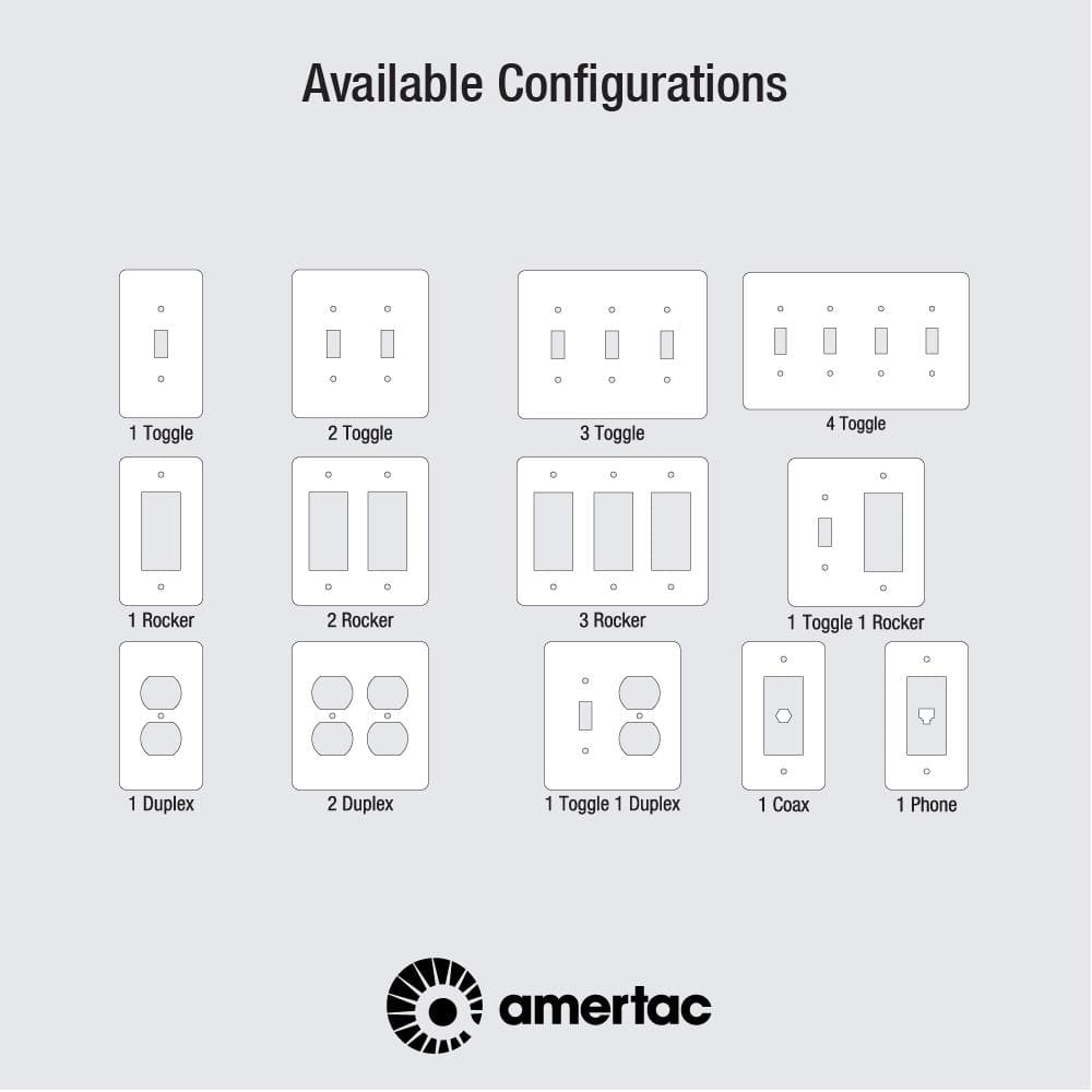 Amerelle 463BDB Oversized Wallplate, 1 Blank, Steel, Aged Bronze, 1-Pack