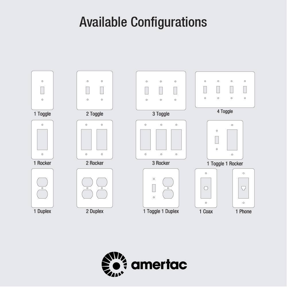 Brushed Nickel Double Toggle Steel Wall Plate