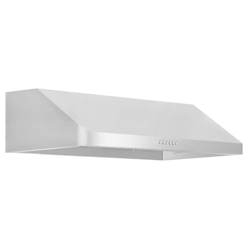 42 in. 600 CFM Ducted Under Cabinet Range Hood in Stainless Steel