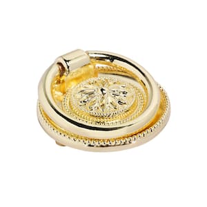 Medici Ring Pull, Polished Gold, 1 5/8" Diameter