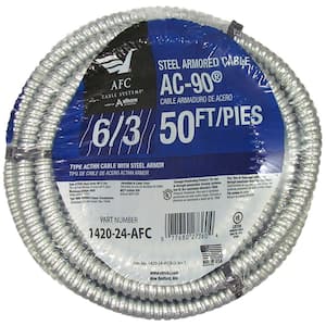 6/3 x 50 ft. BX/AC-90 Stranded Cable